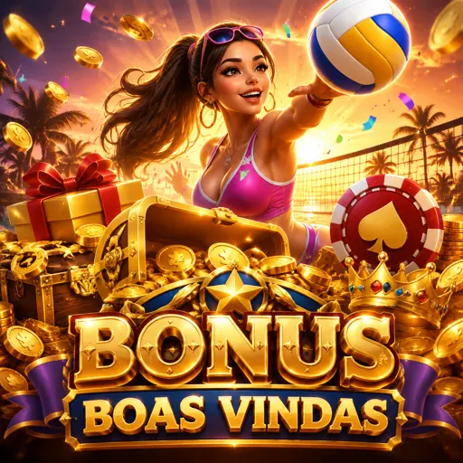 Card de oferta de boas-vindas da 34G com moedas douradas e o pacote de R$ 800 em 3 depósitos