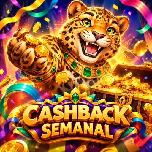 Gráfico com a porcentagem de cashback semanal crescendo de 5% no Bronze até 15% no Diamante