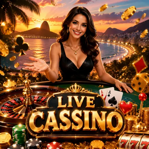 Mesa de cassino ao vivo com dealer e iluminação esverdeada na 34G